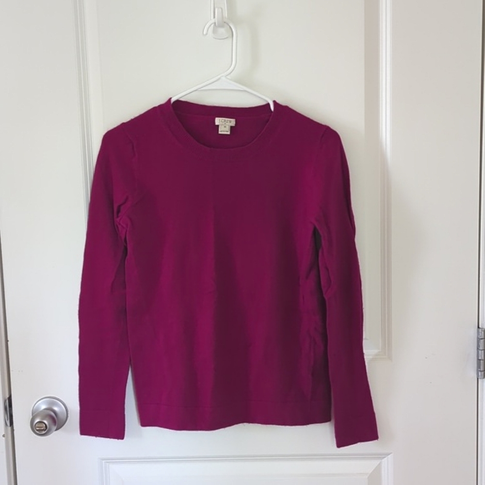 J. Crew Maroon Crewneck Sweater